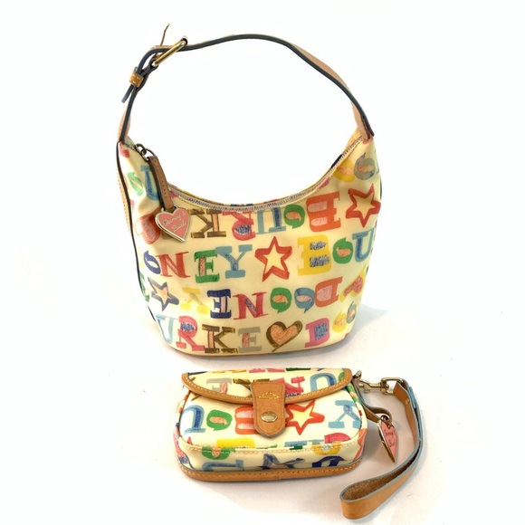Dooney & Bourke Handbags - Dooney & Bourke crayon hobo purse and wristlet